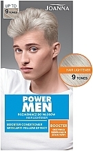 Осветлитель для волос до 9 тонов - Joanna Power Men Hair Lightener Booster Conditioner With Anti-Yellow Effect  — фото N3