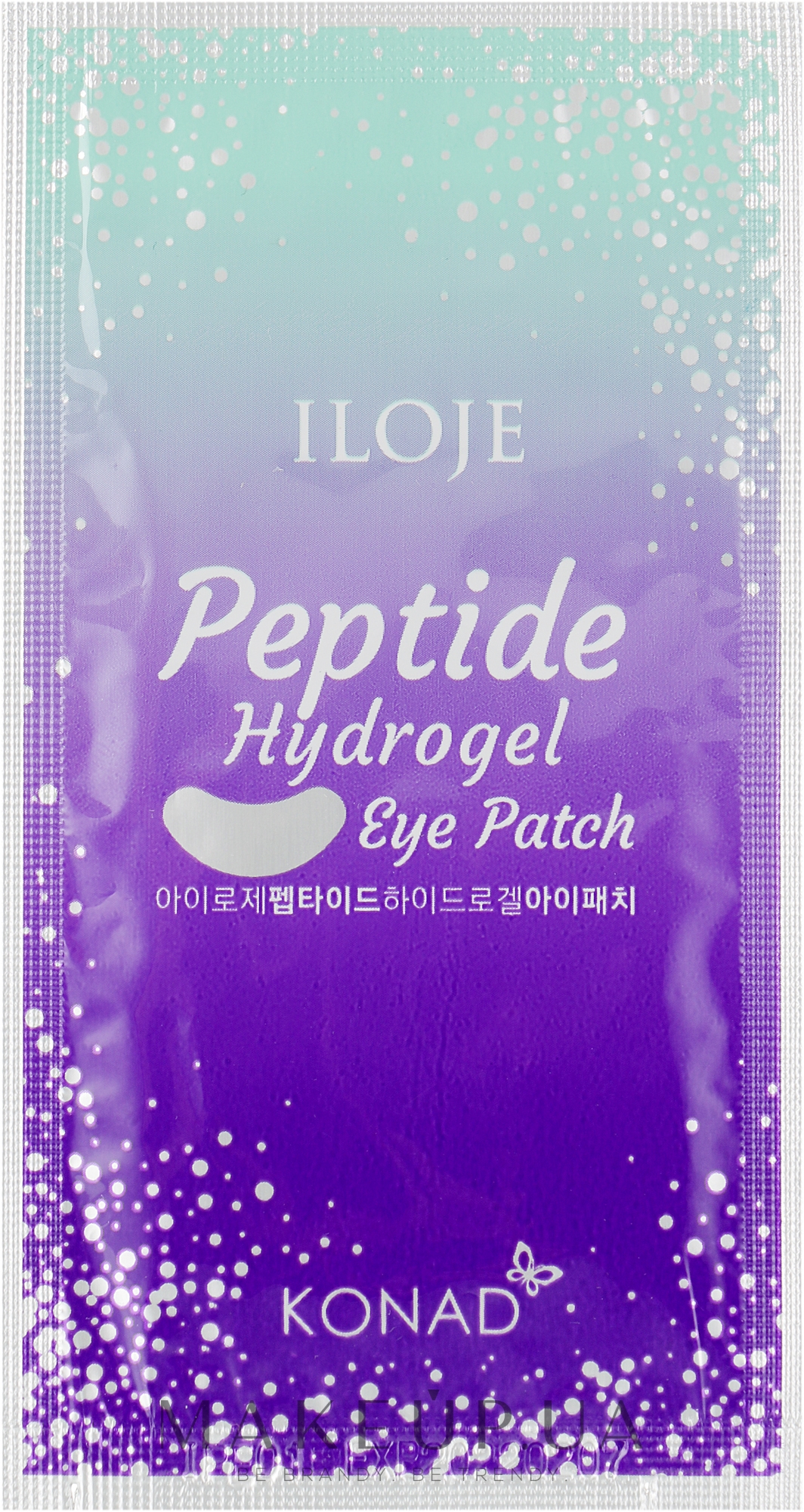 Гидрогелевые патчи под глаза с пептидами - Konad Iloje Peptide Hydrogel Eye Patch — фото 1шт