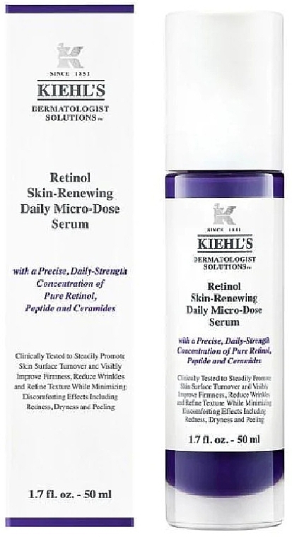 Сироватка для обличчя - Kiehl's Retinol Skin-Renewing Daily Micro-Dose Serum — фото N2