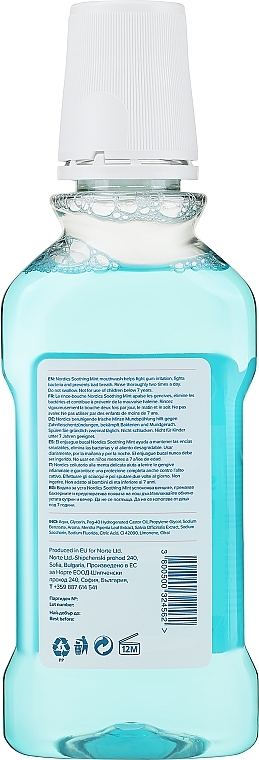 Ополаскиватель для полости рта "Успокаивающая мята" - Nordics Soothing Mint Mouthwash — фото N2