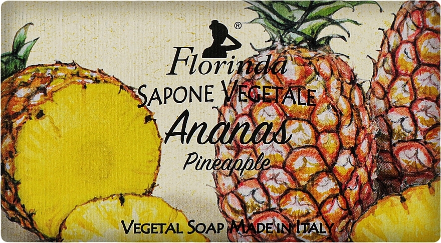 Мило натуральне "Ананас" - Florinda Sapone Vegetale Pineapple — фото N1