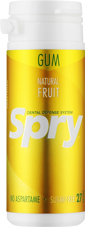 Натуральная жевательная резинка фруктовая с ксилитом - Spry Chewing Gum — фото N3