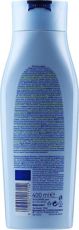 Шампунь для блиску волосся - NIVEA Diamond Gloss Shine Shampoo — фото N2