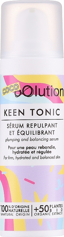 Органічна зміцнювальна і зволожувальна сироватка, що відновлює баланс шкіри - oOlution Keen Tonic Plumping and Balancing Serum — фото N1