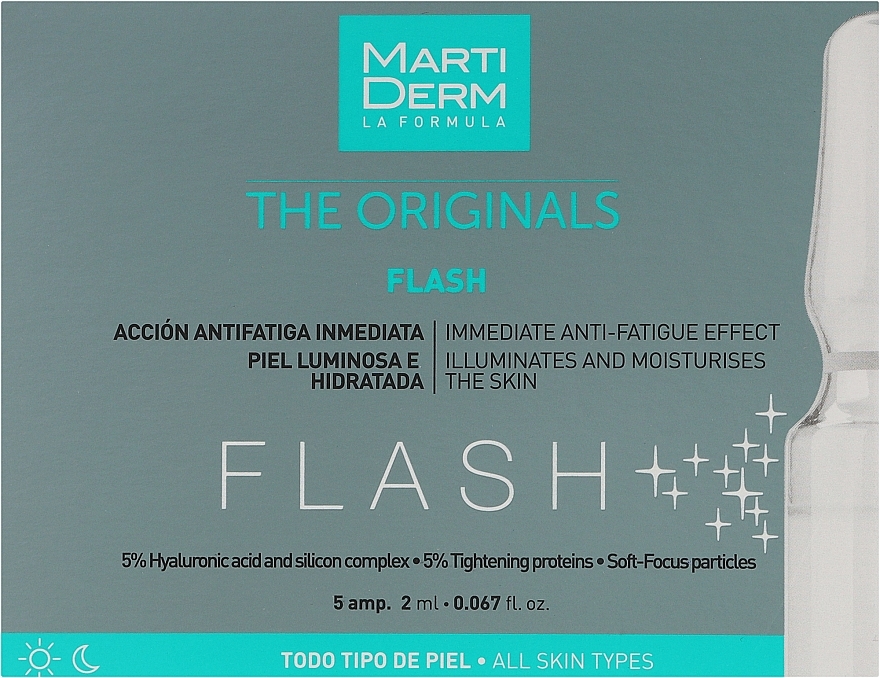 Ампулы для осветления для лица - MartiDerm The Originals Flash Ampoules