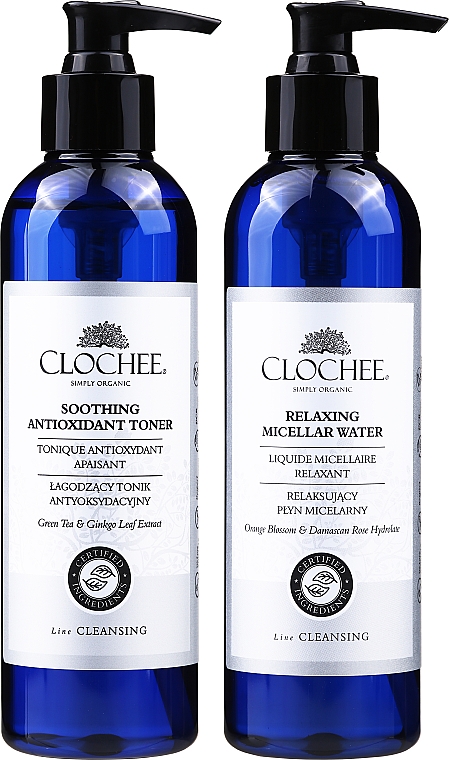 Набор для демакияжа - Clochee (tonic/250ml + micel/water/250ml) — фото N2