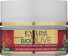 Активно омолоджувальна крем-сироватка для обличчя - Eveline Cosmetics Bio Olive Actively Rejuvenating Cream-serum — фото N2