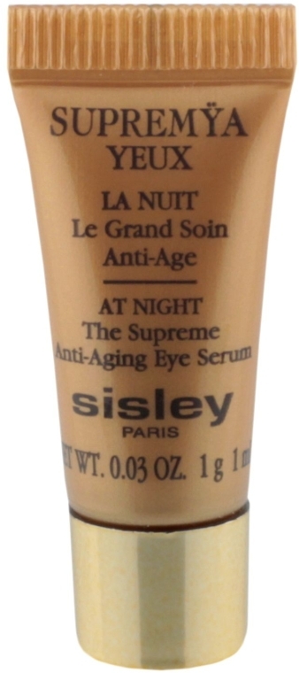 Нічний крем-сиворотка для шкіри навколо очей - Sisley Supremya Yeux At Night The Supreme Anti-Aging Eye Serum (міні) — фото N3