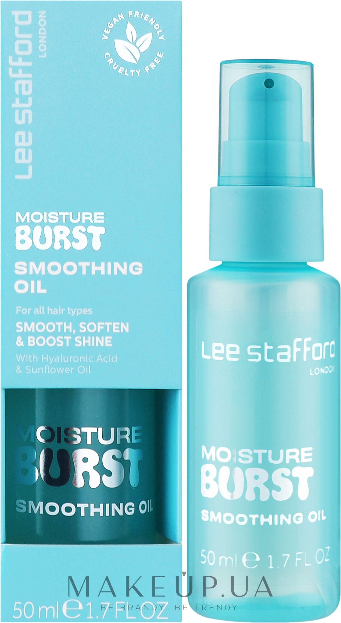 Увлажняющее масло для волос - Lee Stafford Moisture Burst Smoothing Oil  — фото 50ml