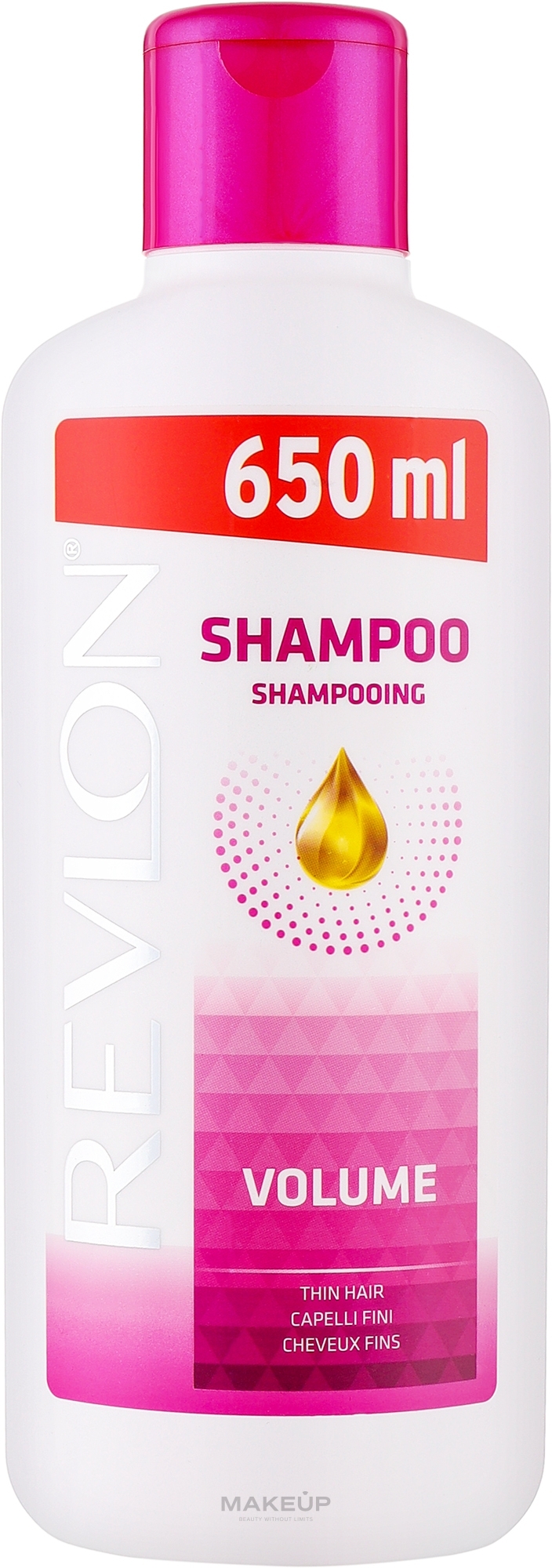 Объемный шампунь для тонких волос - Revlon Volume Shampoo — фото 650ml