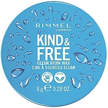 Духи, Парфюмерия, косметика Воск для бровей - Rimmel London Kind & Free Clean Brow Wax