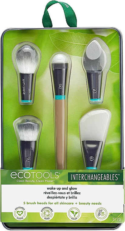 Набір пензлів для макіяжу - EcoTools Wake Up and Glow Brush Set — фото N1