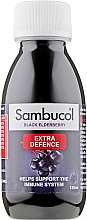 Сироп для імунітету "Чорна бузина + вітаміни + мінерали" - Sambucol Extra Defence — фото N1