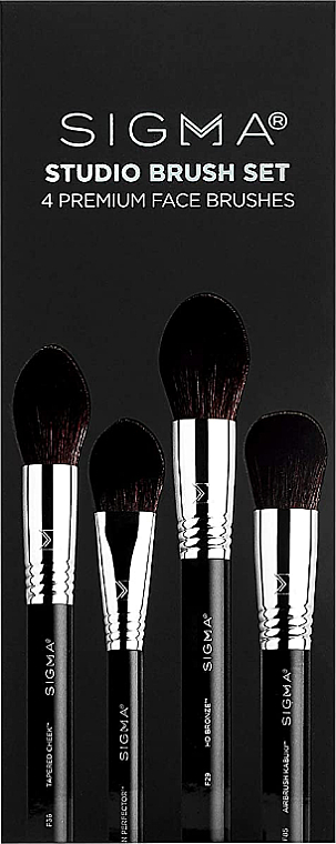 Набір пензлів для макіяжу, 4 шт. - Sigma Beauty Studio Brush Set — фото N1