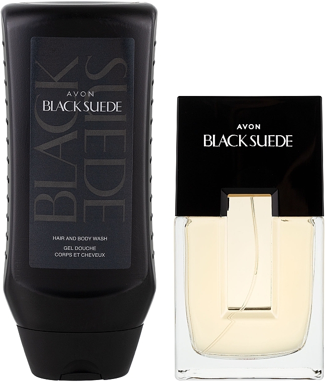 Avon Black Suede Dark - Набор (edt/75ml + sh/gel/250ml) — фото N1
