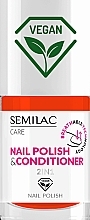 Парфумерія, косметика Лак для нігтів з кондиціонером - Semilac Breathable Technology Nail Polish