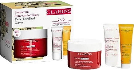 Набір - Clarins Masvelt Set (b/cr/200ml + b/scrub/30ml + sh/con/10ml) — фото N1