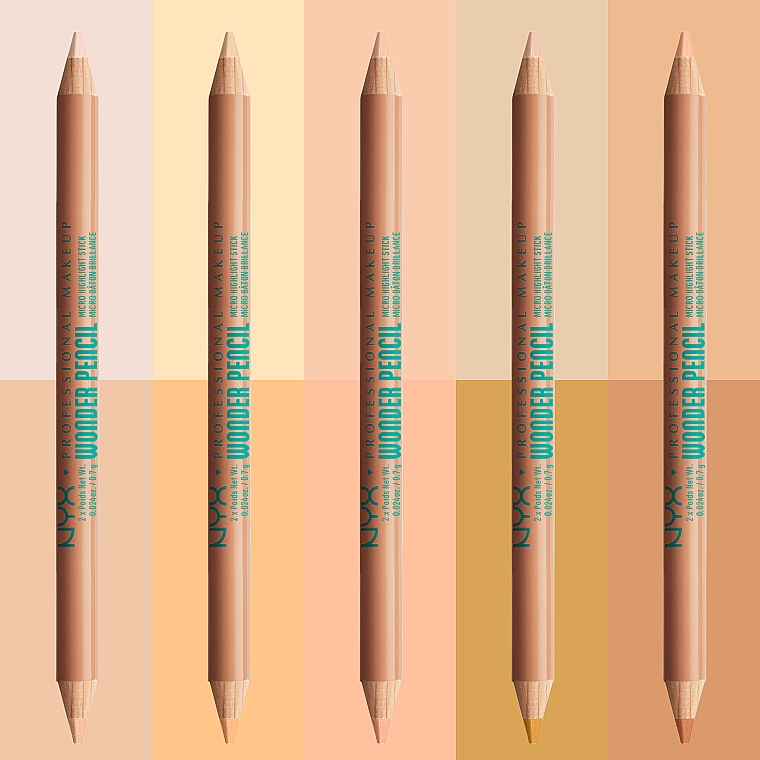 Хайлайтер- олівець - NYX Professional Makeup Wonder Pencil Micro-Highlight Stick — фото N3