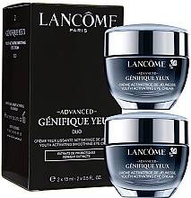 Парфумерія, косметика Набір - Lancome Genifique Advanced Eye Cream Duo (eye/cr/2x15ml)