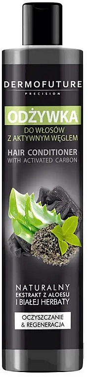 Кондиционер для волос с активированным углем и белым чаем - DermoFuture — фото N1