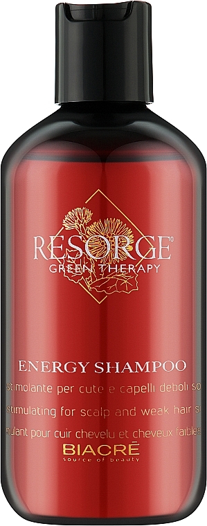 Стимулювальний шампунь від випадання волосся - Biacre Resorge Green Therapy Energy Shampoo — фото N1