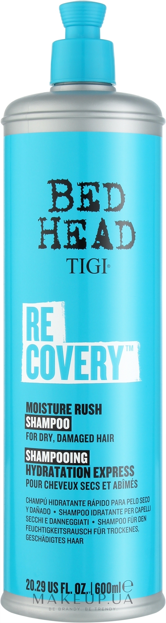 Шампунь для сухих и поврежденных волос - Tigi Bed Head Recovery Shampoo Moisture Rush — фото 600ml