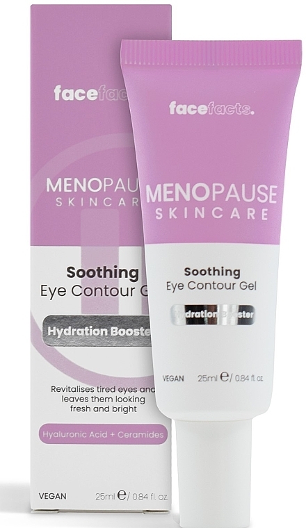 Заспокійливий гель для шкіри навколо очей - Face Facts Menopause Skincare Eye Contour Gel — фото N1