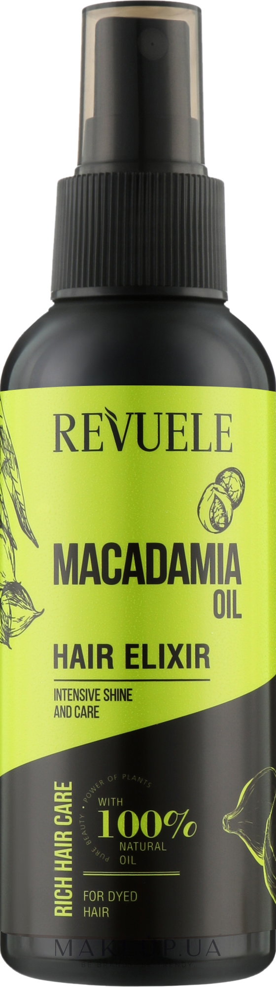Эликсир для волос - Revuele Macadamia Oil Hair Elixir  — фото 120ml