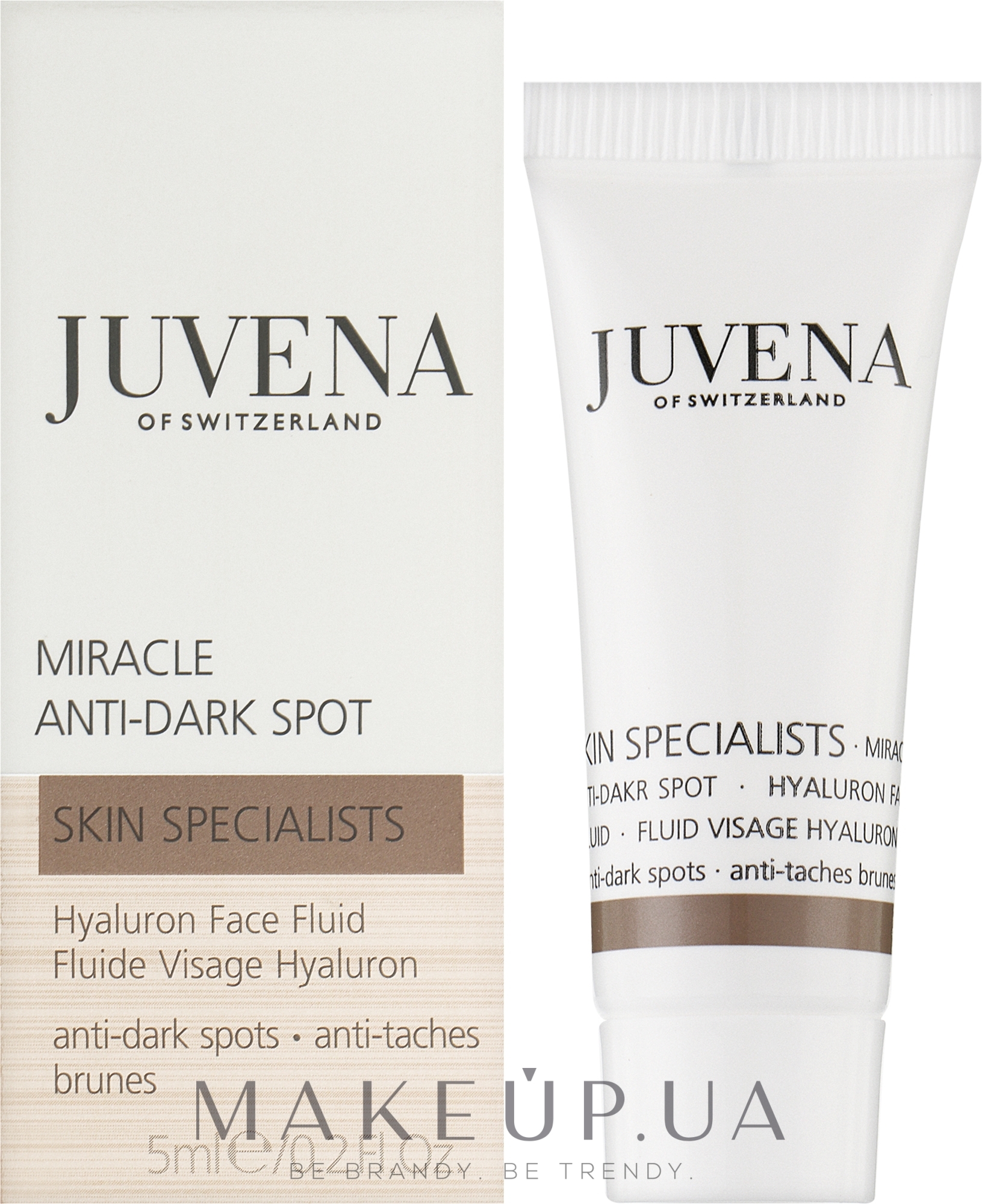 Флюид для выравнивания цвета кожи - Juvena Skin Specialists Miracle Anti-Dark Spot Hyaluron Face Fluid (мини) — фото 5ml