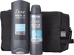 Духи, Парфюмерия, косметика Набор - Dove Men+Care Clean Comfort (deo/150ml + gel/250 + bag)