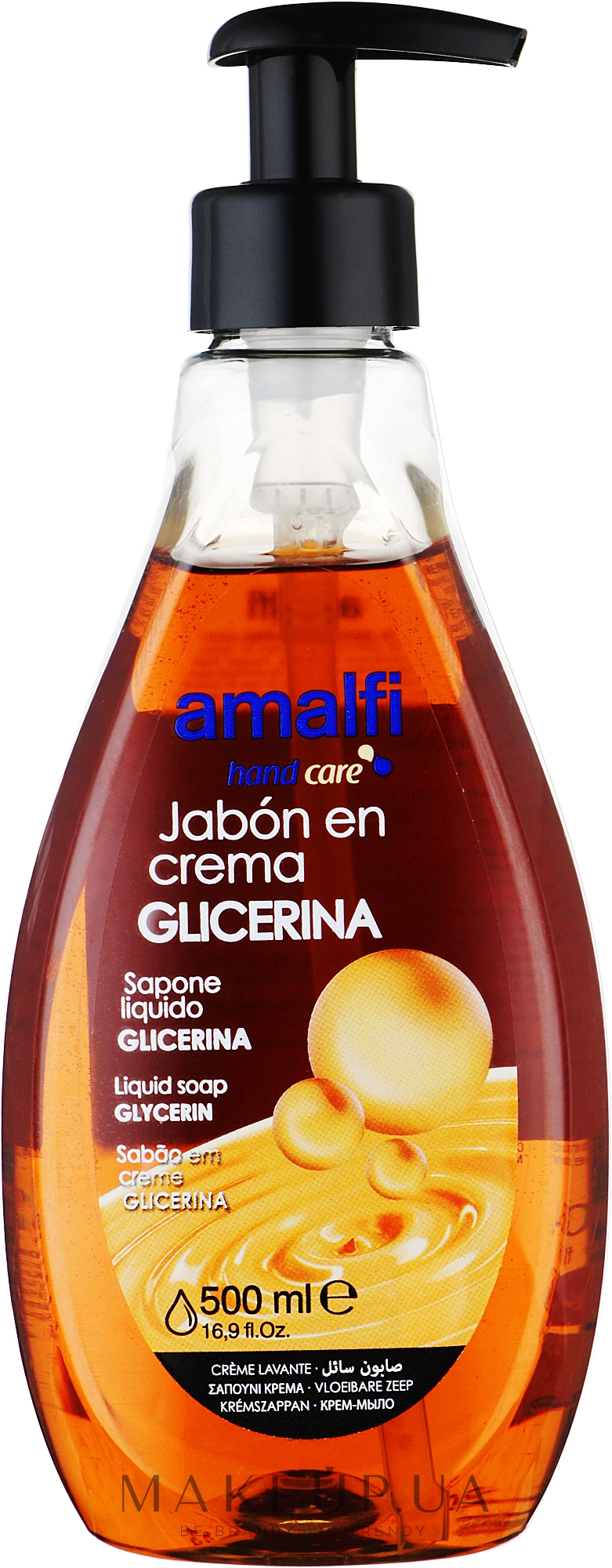 Крем-мило для рук "Гліцерин" - Amalfi Glicerin Liquid Soap — фото 500ml