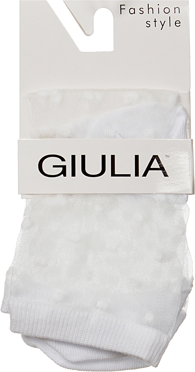 Носки "Горошек", белые - Giulia — фото N1