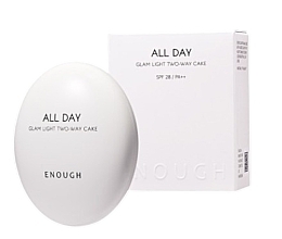 Пудра для лица - Enough All Day Glam Light Two-Way Cake SPF 28 PA++  — фото N1