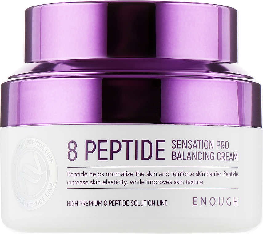 Антивозрастной крем с пептидами - Enough 8 Peptide Sensation Pro Balancing Cream — фото N2