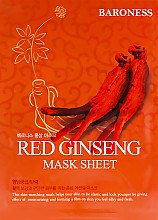 Парфумерія, косметика Тканинна маска з екстрактом женьшеню - Beauadd Baroness Mask Sheet Red Ginseng