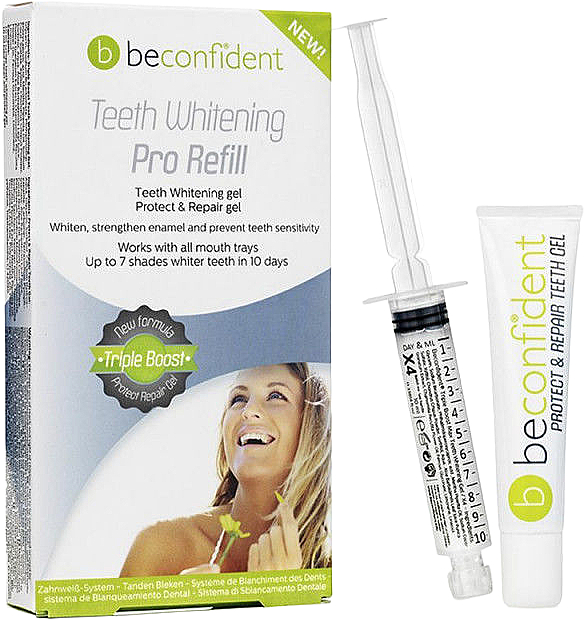 Набор - Beconfident Teeth Whitening Pro Refill (teeth/gel/10ml + refill/10ml) — фото N1