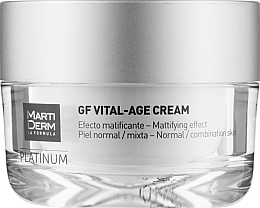 Крем для нормальної й комбінованої шкіри обличчя - MartiDerm Platinum Gf Vital Age Cream — фото N1