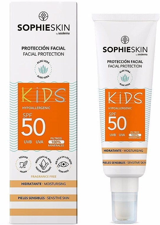 Детский солнцезащитный крем для лица - Sophieskin Facial Protection Kids SPF50 — фото N2