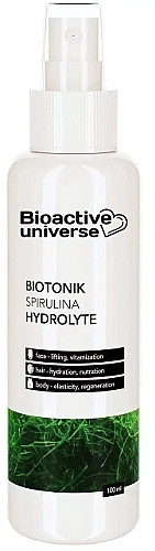 Тонік-гідролат "Спіруліна" - Bioactive Universe Biotonik Hydrolyte — фото N1