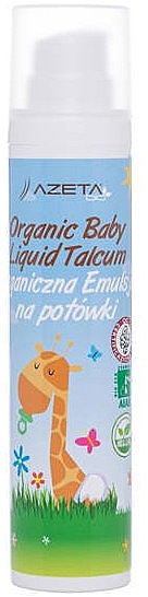 Органічний дитячий лосьйон для тіла, який регулює виділення поту - Azeta Bio Organic Baby Liquid Emulsion — фото N1