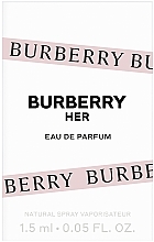 Burberry Her - Парфумована вода (пробник) — фото N3