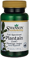 Парфумерія, косметика Харчова добавка "Подорожник", 400 мг - Swanson Full Spectrum Plantain