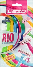 Парфумерія, косметика Одноразовий станок для гоління "Ріо", 4 шт. - Lezo Rio