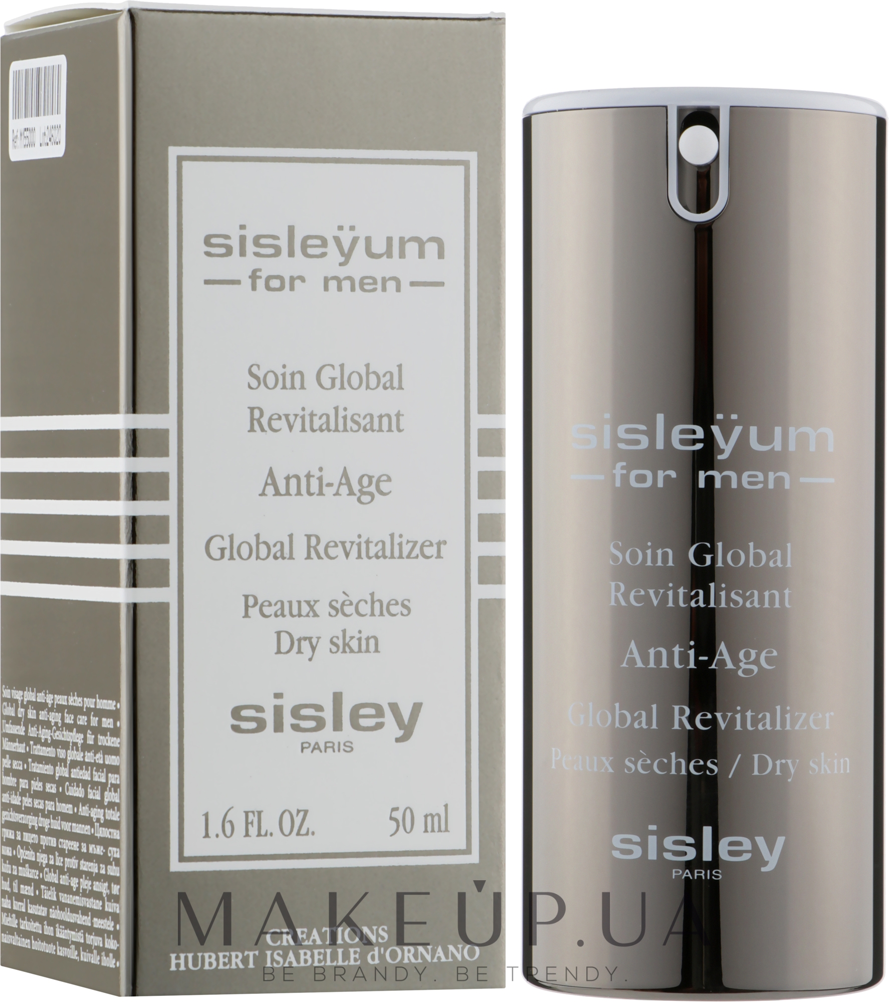Чоловічий крем для обличчя - Sisley Sisleyum For Men Anti-Age Global Revitalizer Dry Skin — фото 50ml