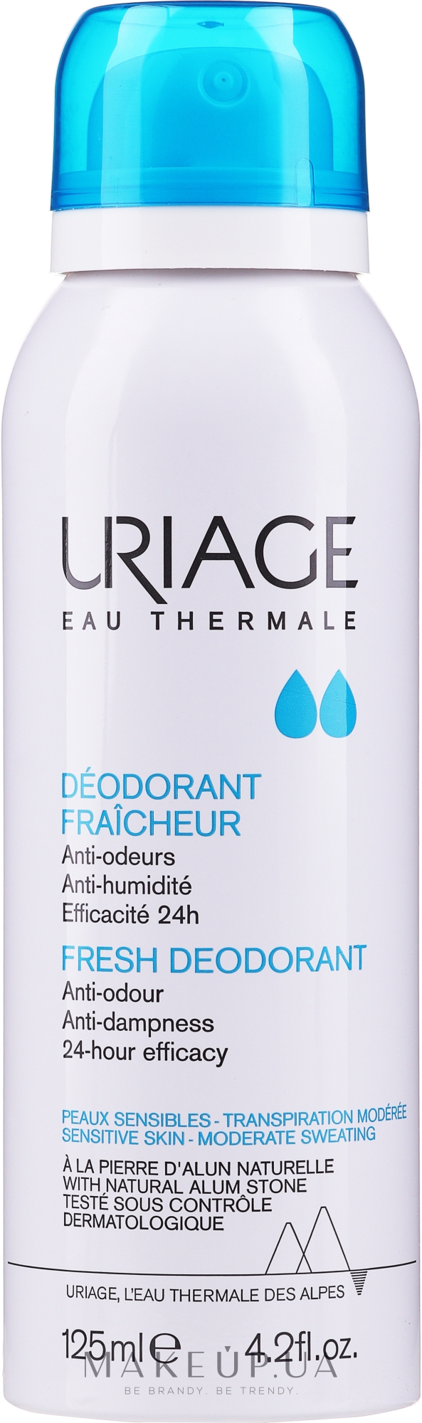 Дезодорант-спрей - Uriage Fresh Deodorant — фото 125ml