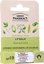 Бальзам для губ "Алое і лайм" - Green Pharmacy Lip Balm With Aloe And Lime — фото N2