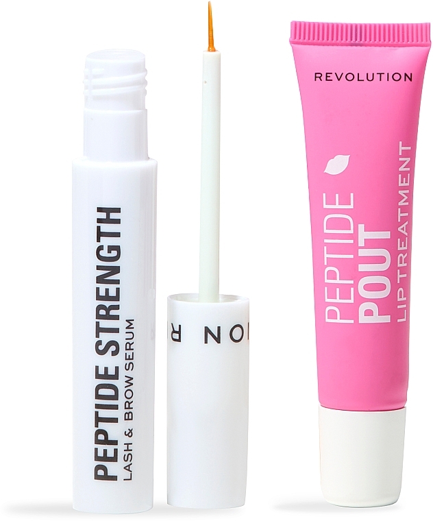 Набор - Revolution Skincare Peptide Power Lash And Lip Duo Gift Set (lip/balm/15ml + lash/brow/ser/3ml) — фото N2