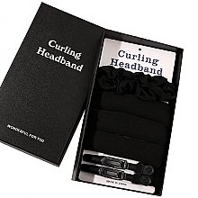 Духи, Парфюмерия, косметика Набор для создания локонов, черный, 5 продуктов - Ecarla Curling Headband