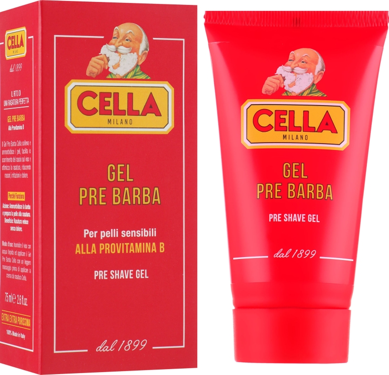 Гель перед бритьем с витамином B - Cella Milano Gel Pre Barba — фото N1