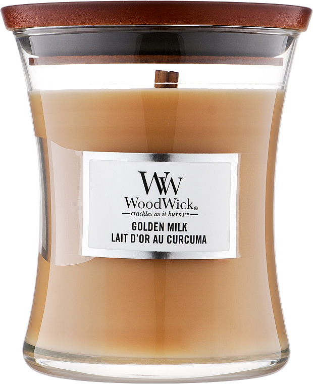 Ароматична свічка у склянці - WoodWick Golden Milk — фото N1